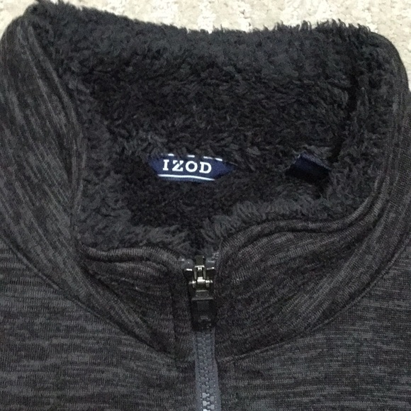Izod fleecy sweatshirt-jacket - cozy but sharp - Picture 3 of 8